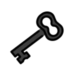 Old Key SVG Icon
